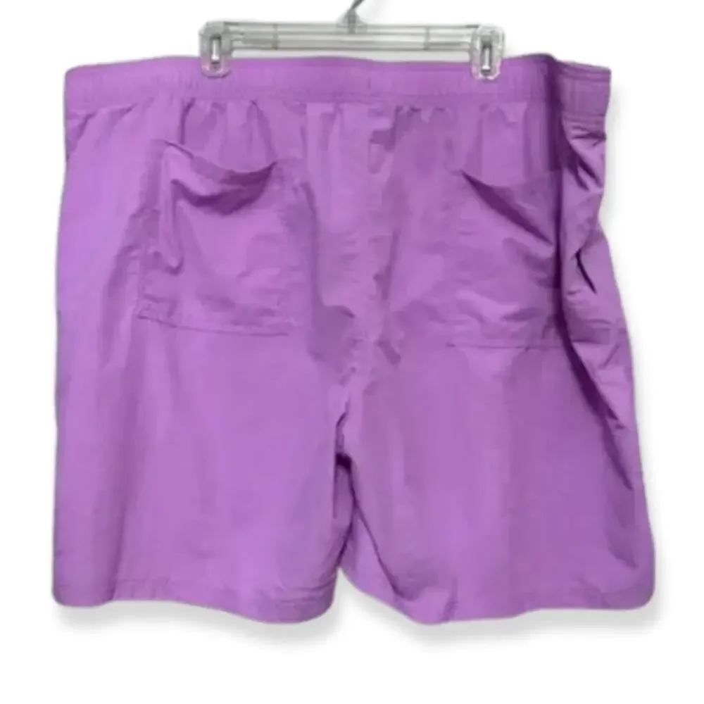 BP Swim Trunks Pull On Elastic Waistband Functional Pockets Purple M 4XL NWOT